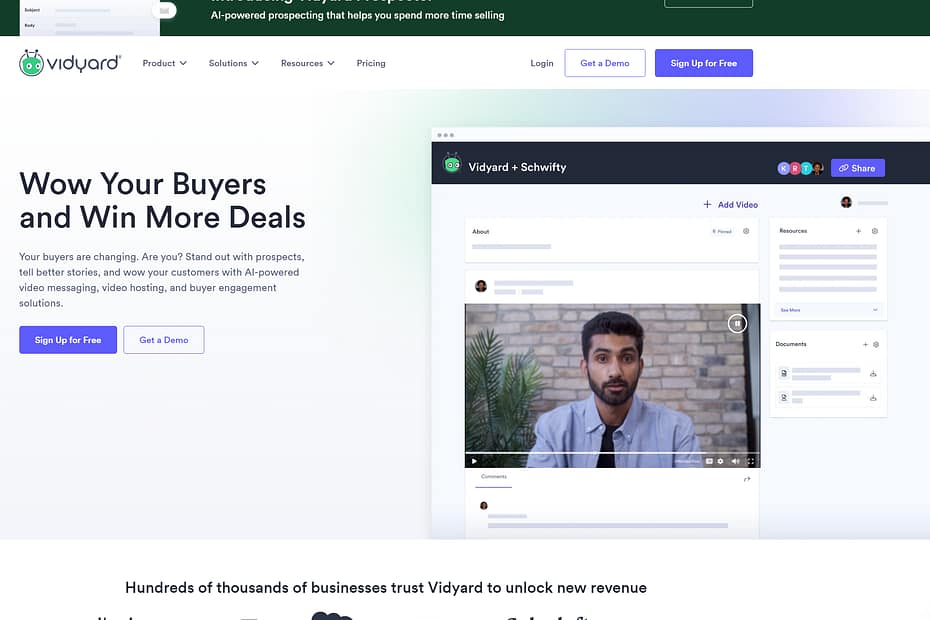 Vidyard - B2B Sales Prospecting Tool